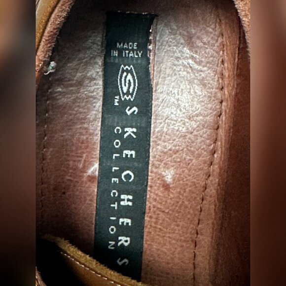 Men’s Skechers Made in Italy Leather Oxfords — Brown — Size 10M - Picture 10 of 13